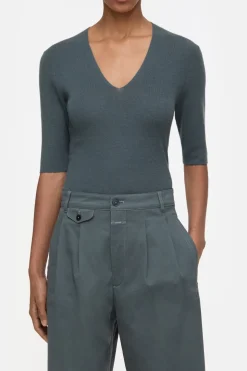 Closed Cashmere-blend jumper Pini green Sale
