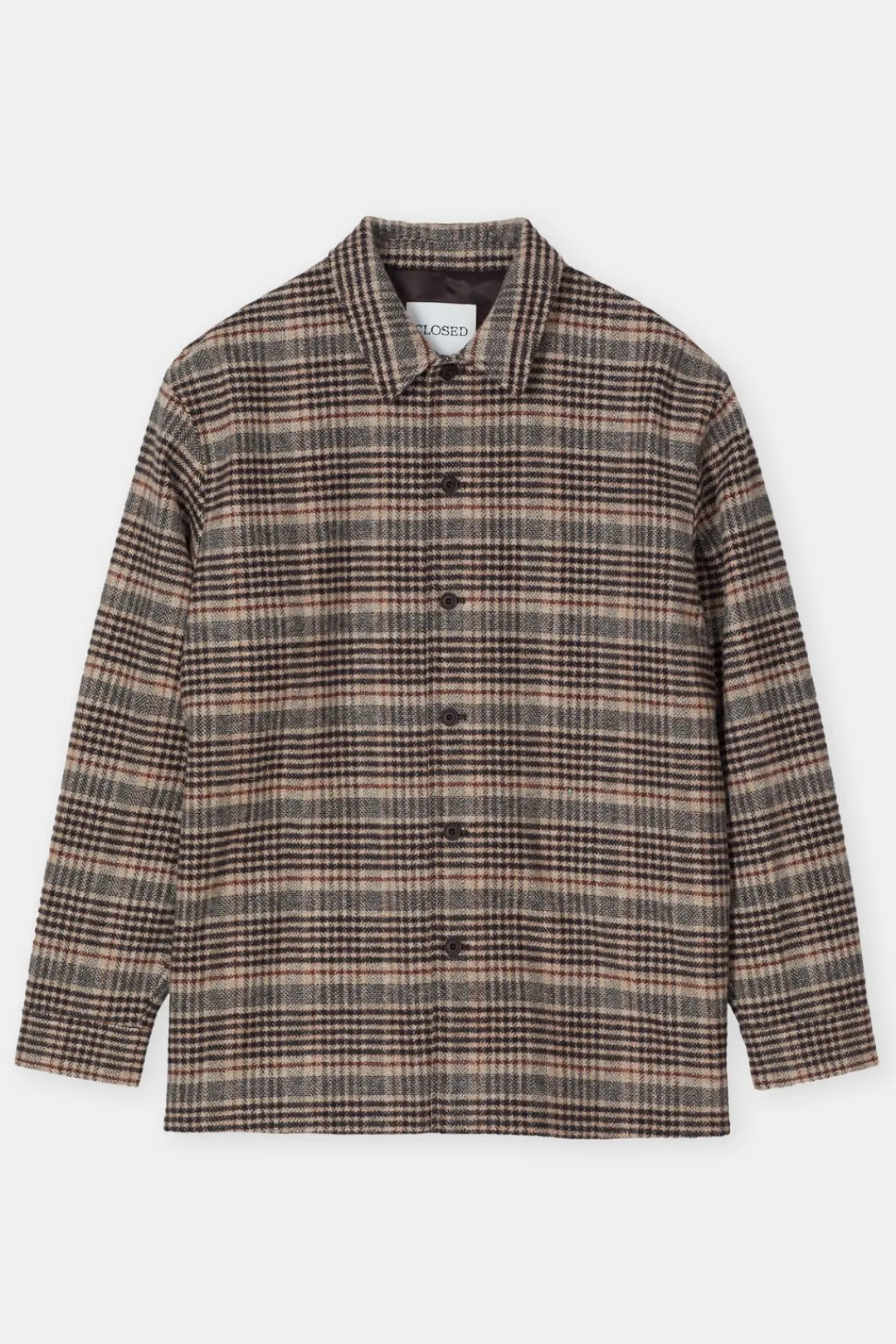 Closed Checked overshirt Ebony