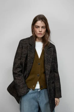 Closed Checked woollen blazer Multi colour Online