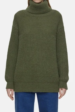 Closed Chunky Turtleneck industrial green Clearance