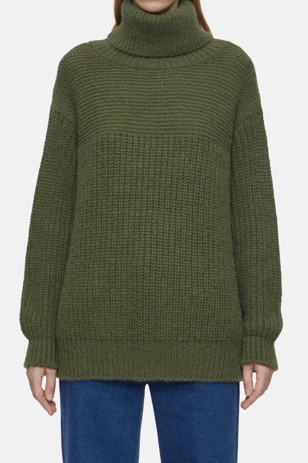 Closed Chunky Turtleneck industrial green Clearance