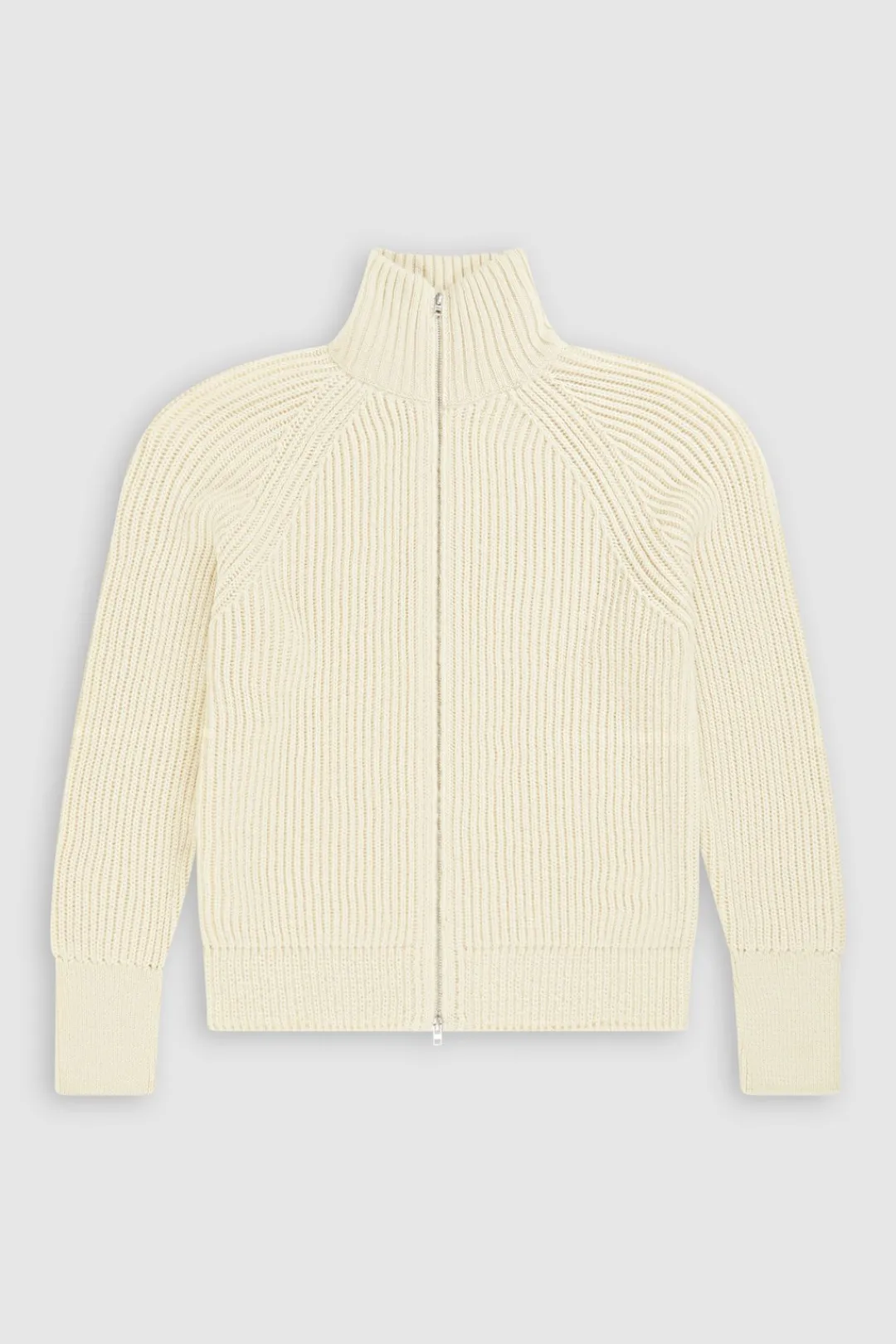 Closed Collar Cardigan Ivory Sale
