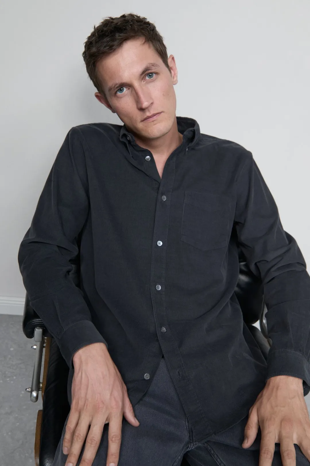 Closed Corduroy shirt Shadow blue Hot