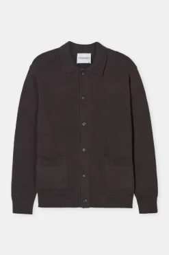 Closed Cotton blend cardigan Tapenade grey Outlet