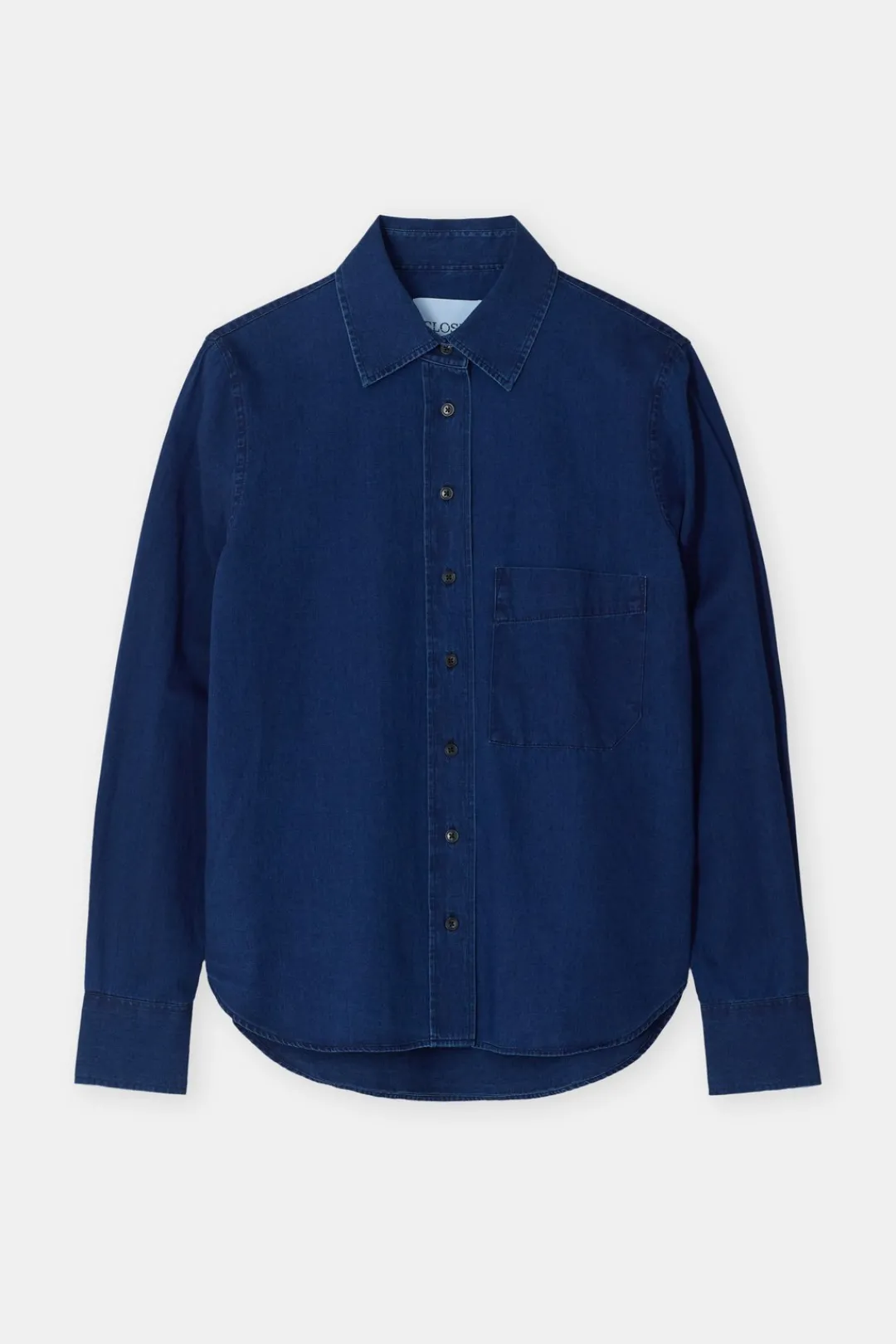 Closed Cotton blouse Dark blue