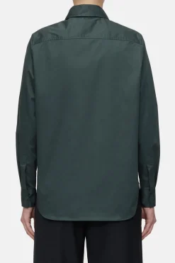 Closed Cotton poplin blouse Pini green Best