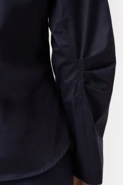Closed Cotton Poplin Blouse Dark night Hot