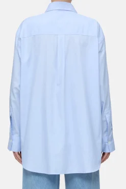 Closed Cotton shirt blouse Lazio blue Outlet