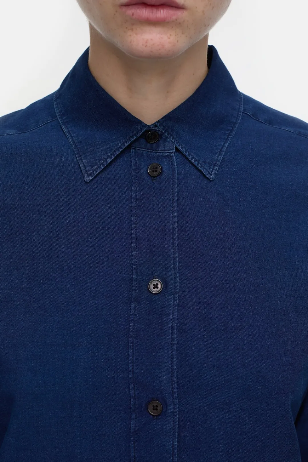 Closed Cotton shirt blouse Dark blue