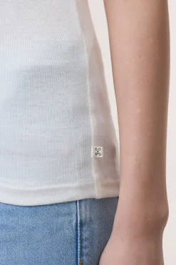 Closed Cotton T-shirt Ivory Online