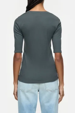 Closed Cotton T-shirt Pini green Online