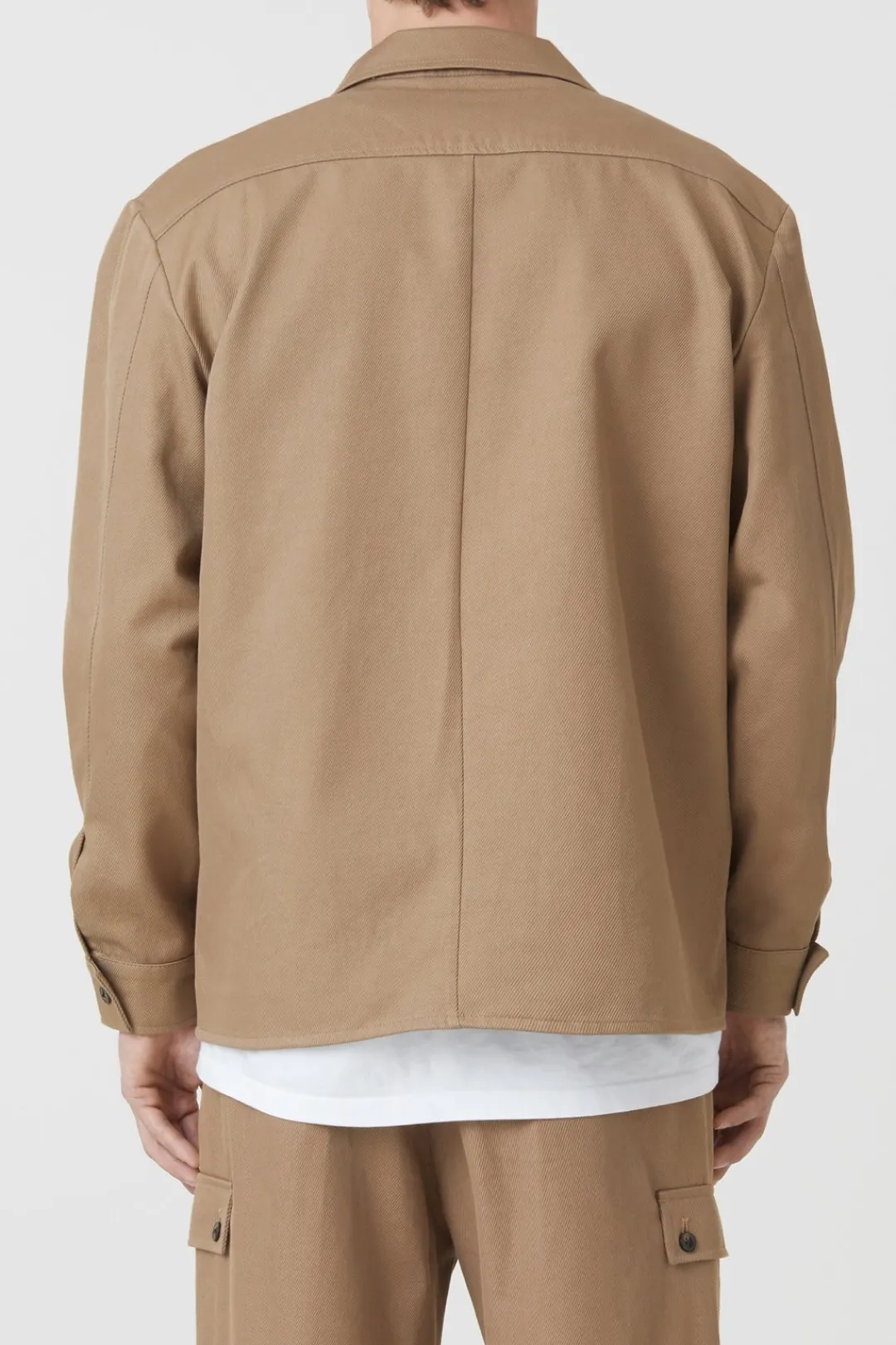 Closed Cotton Twill Overshirt Brown sugar Online
