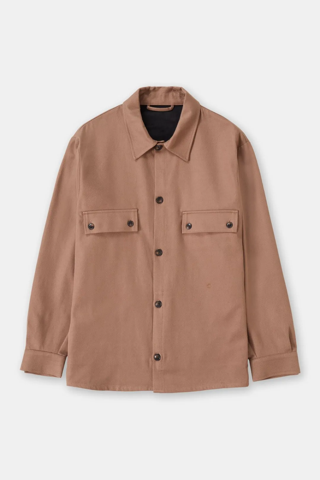 Closed Cotton Twill Overshirt Brown sugar Online