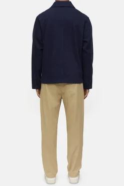 Closed Cotton twill overshirt Dark night Online
