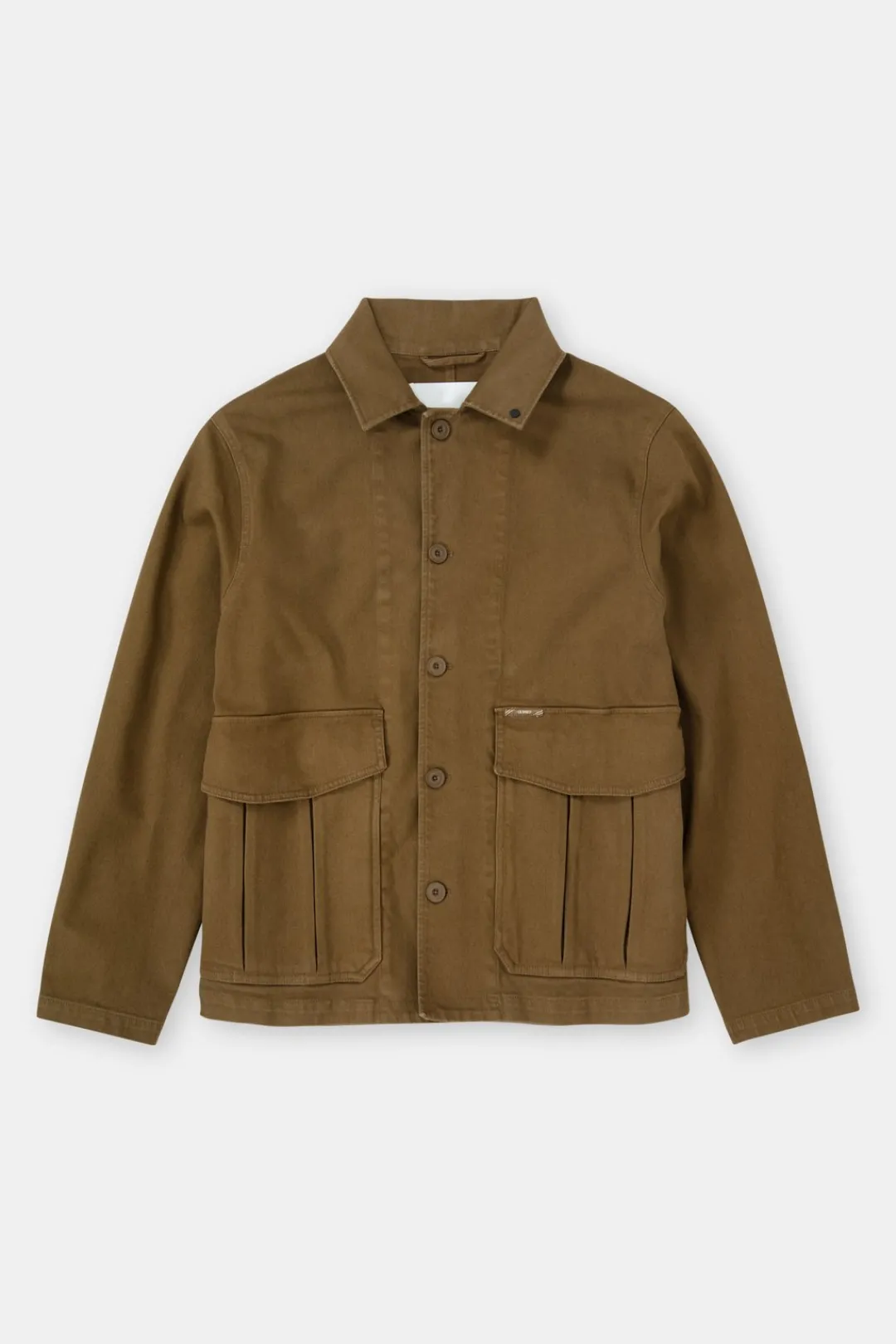 Closed Cotton twill overshirt Golden moss Best