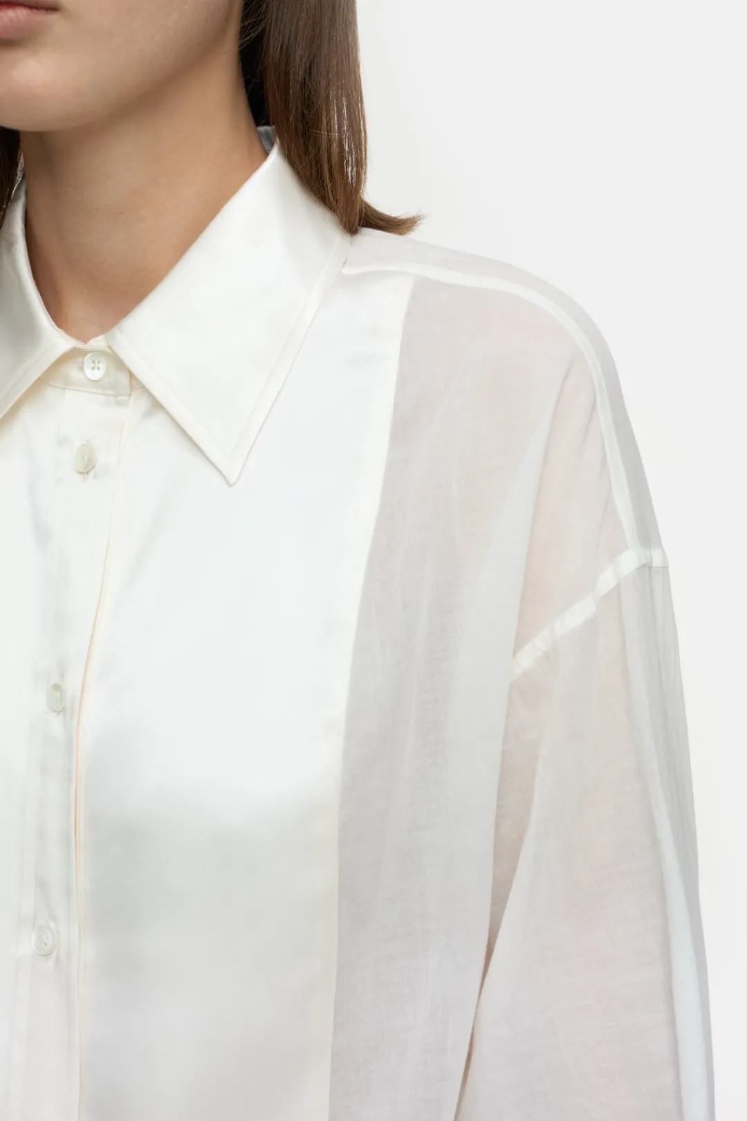 Closed Cotton voile blouse Ivory New