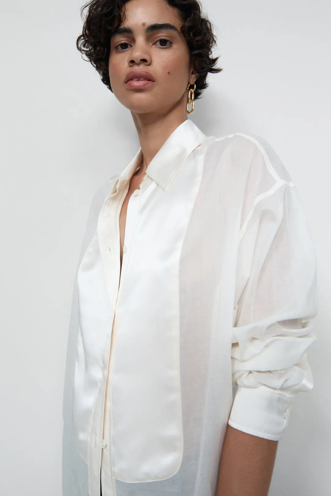 Closed Cotton voile blouse Ivory New