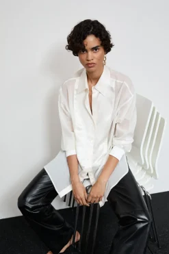 Closed Cotton voile blouse Ivory New