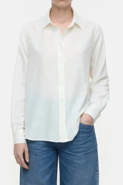 Closed Cotton-cashmere blend blouse Ivory Outlet