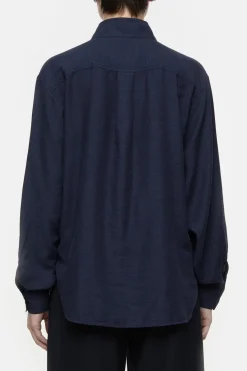 Closed Cotton-cashmere blend blouse Smokey blue Clearance