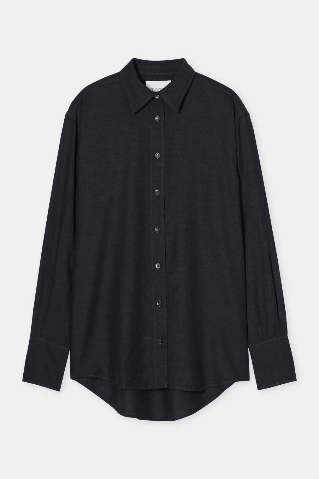 Closed Cotton-cashmere blend blouse Black Discount