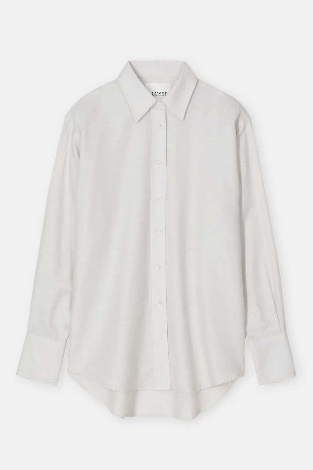 Closed Cotton-cashmere blend blouse Shortbread beige Online