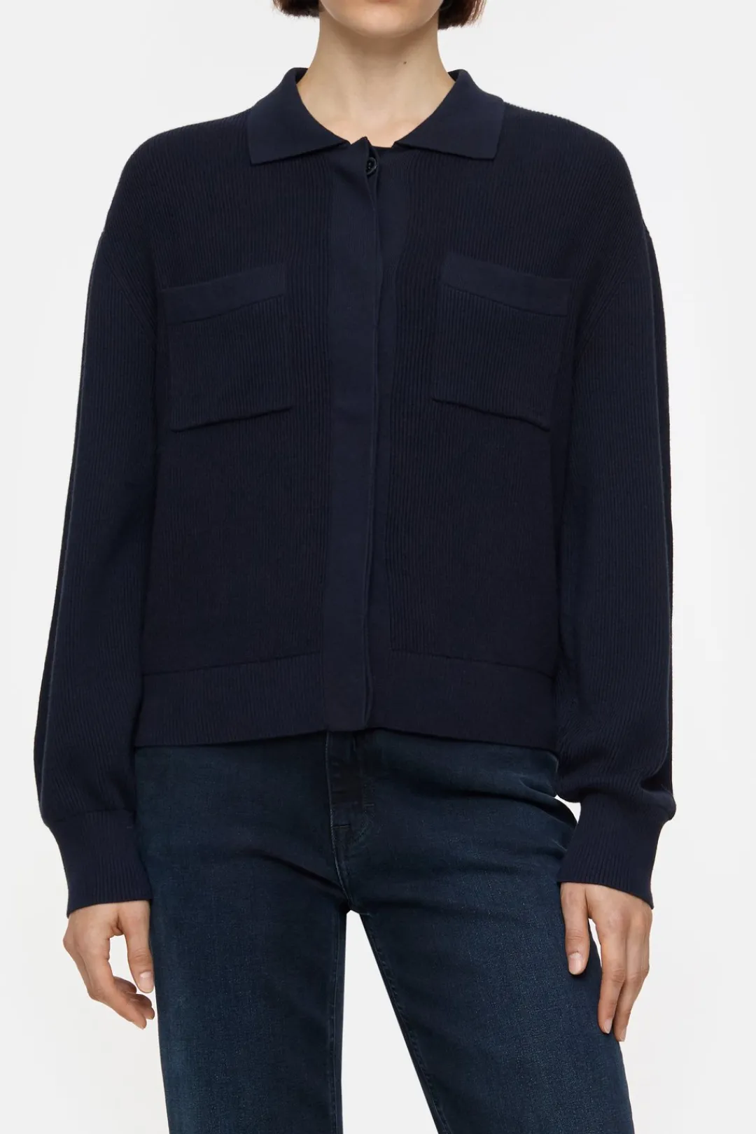 Closed Cotton-cashmere blend cardigan Dark night Sale