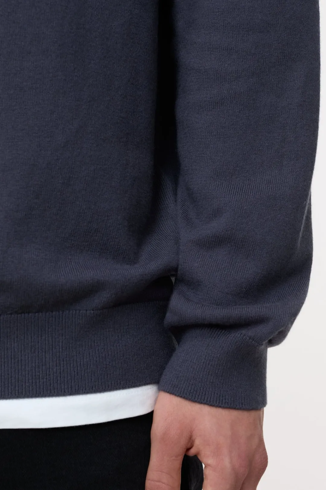 Closed Cotton-cashmere-mix pullover Smokey blue Sale