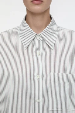 Closed Cotton/wool blend shirt blouse Ivory Outlet