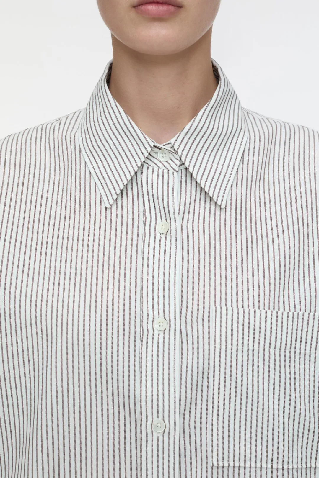 Closed Cotton/wool blend shirt blouse Ivory Outlet