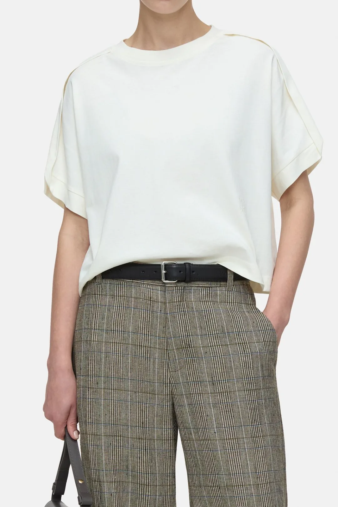 Closed Cropped T-shirt Ivory Best