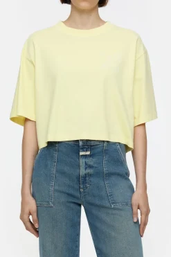 Closed Cropped T-Shirt Vanilla beige Sale