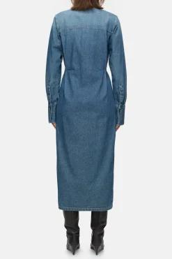 Closed Denim Long Dress Mid blue Hot