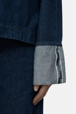 Closed Denim long-sleeved top Dark blue Discount