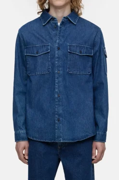 Closed Denim shirt Dark blue Sale