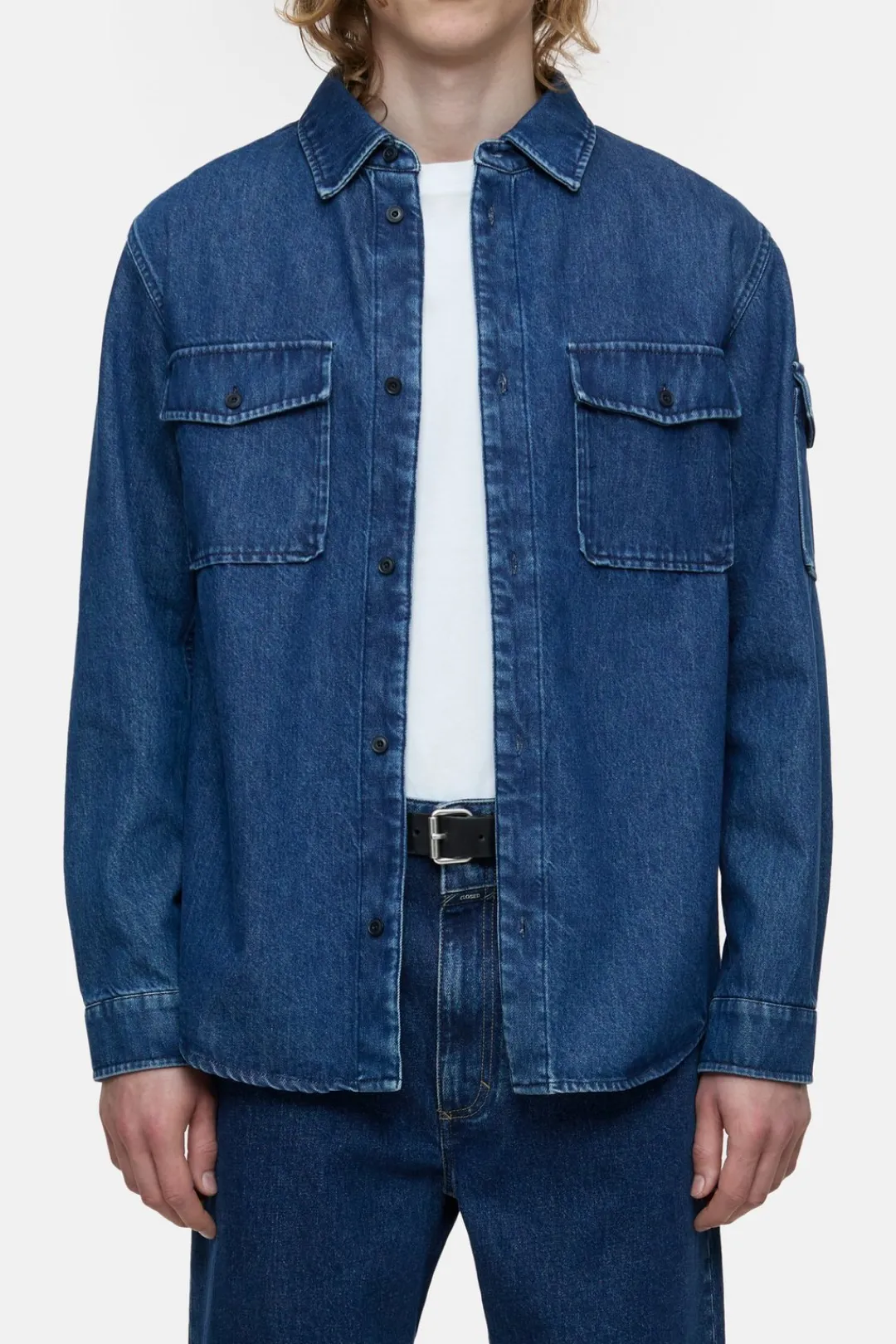 Closed Denim shirt Dark blue Sale