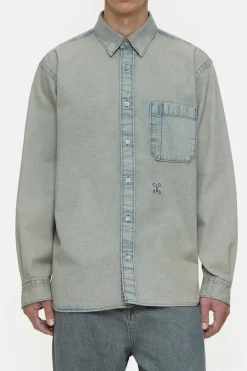 Closed Denim shirt Light blue Online