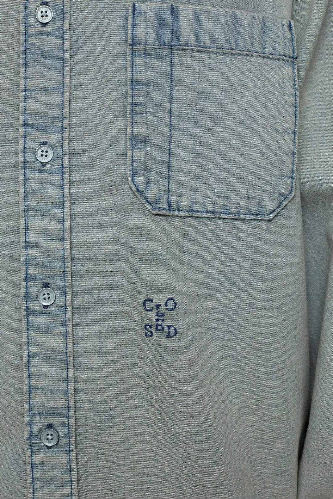 Closed Denim shirt Light blue Online
