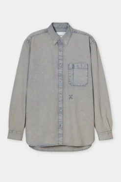 Closed Denim shirt Light blue Online