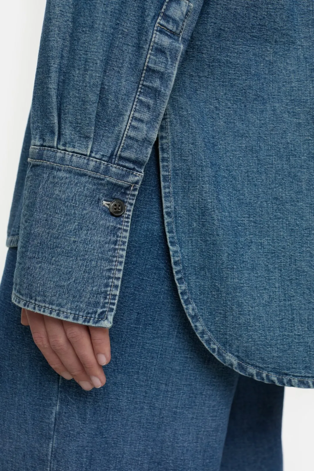 Closed Denim shirt with pockets Mid blue Online