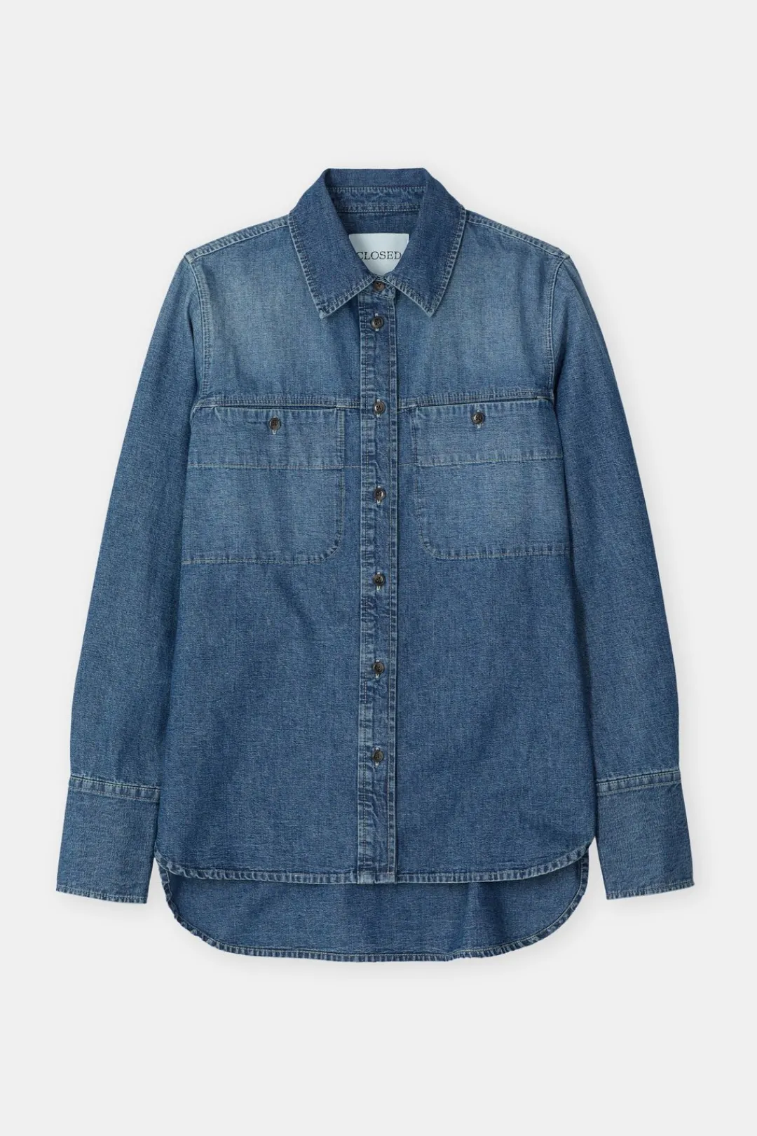 Closed Denim shirt with pockets Mid blue Online