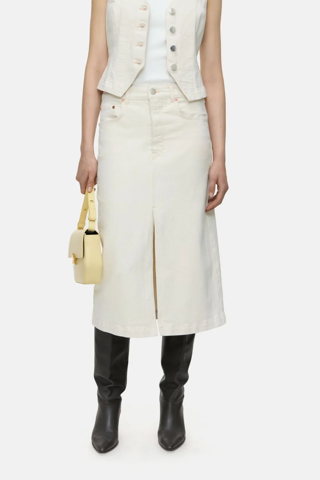 Closed Denim skirt Ivory Hot