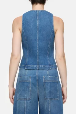 Closed Denim vest Mid blue Outlet