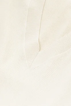 Closed Fine knit with V-neck Ivory Discount
