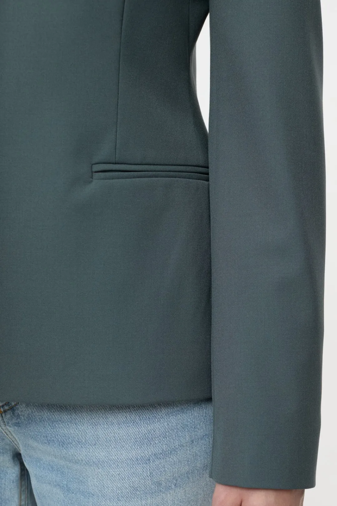Closed Fitted blazer Pini green Clearance