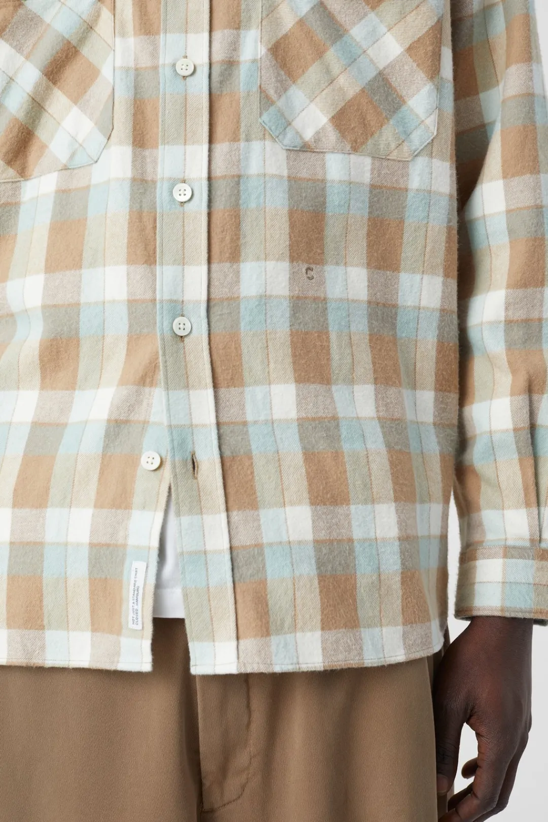 Closed Flannel Shirt glazed green Hot