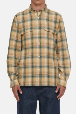 Closed Flannel Shirt fern green