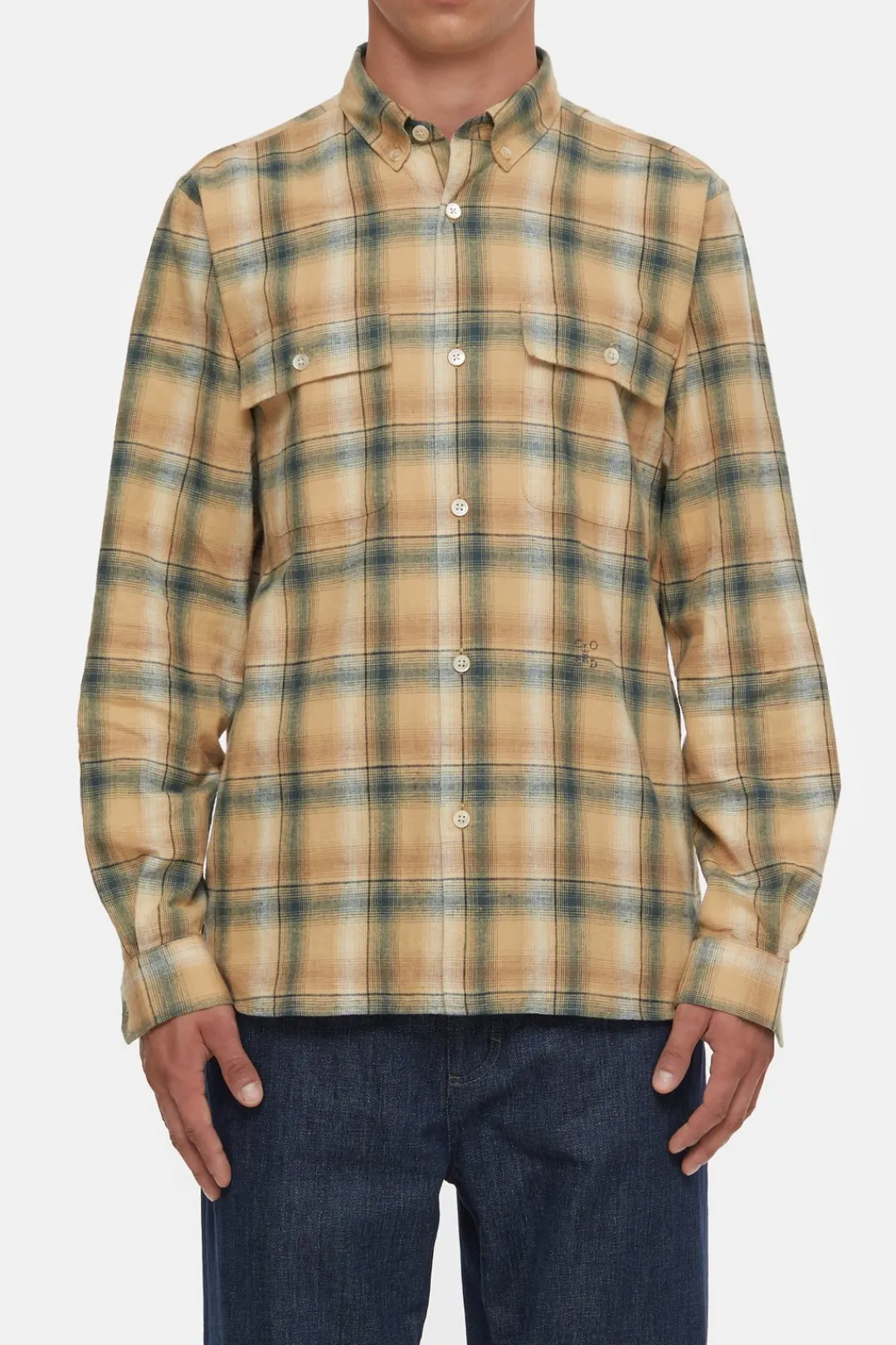 Closed Flannel Shirt fern green