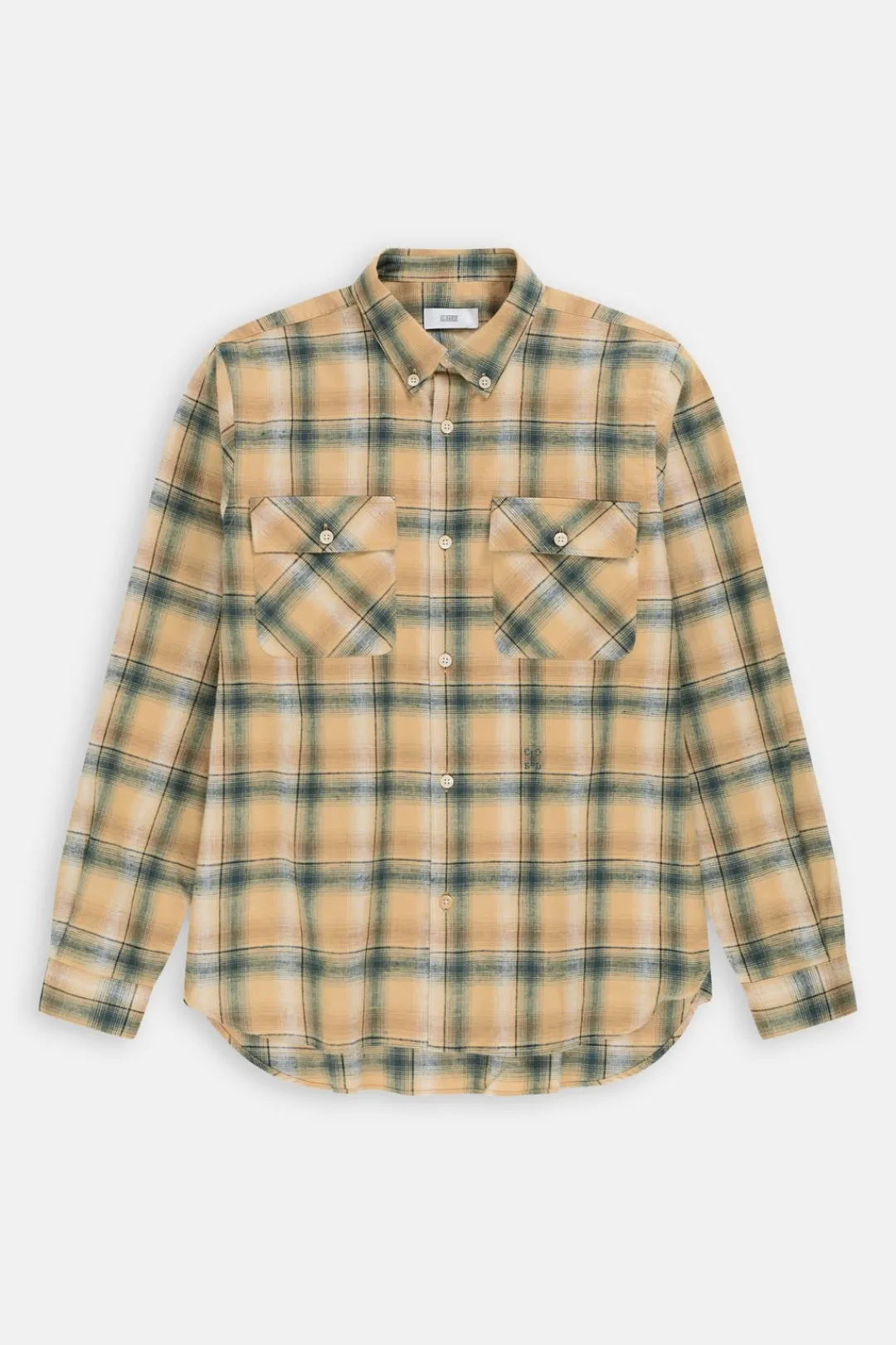 Closed Flannel Shirt fern green