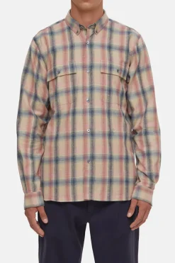 Closed Flannel Shirt rose dust Hot